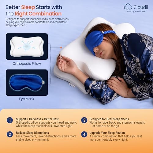 Cloudii Cervical Neck Pillow for Side Sleepers