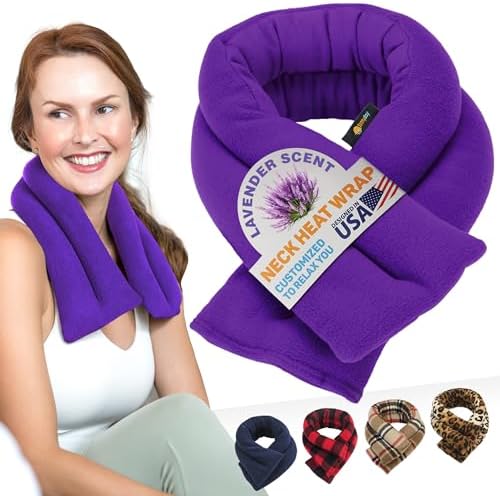 SunnyBay Lavender Heating Pad, Neck and Shoulder Wrap, 26x5 inch