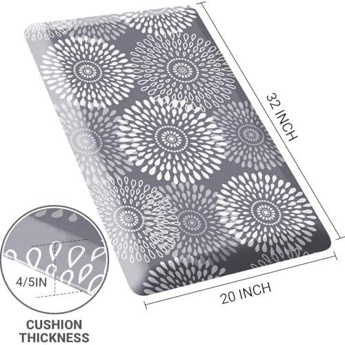 Kitchen Mat Water-Resistant Kitchen Rugs Cushioned Anti-Fatigue Floor Mat