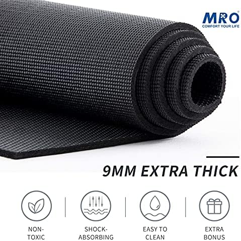 MRO Extra Large Yoga Mat, 12'x6'/9'x6'/7'x5'/6'x4' (9MM)