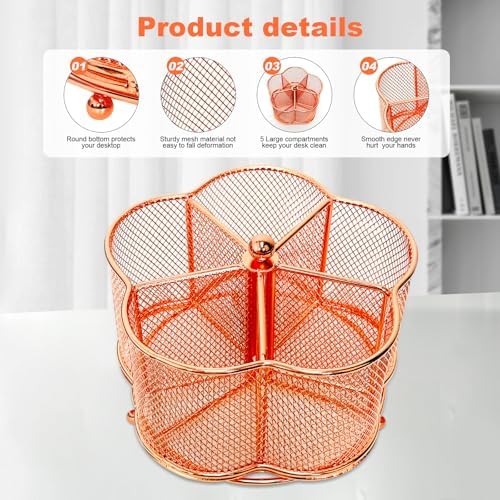 Pen Holder for Desk,360 Degree Rotating Pencil Holder Organizer