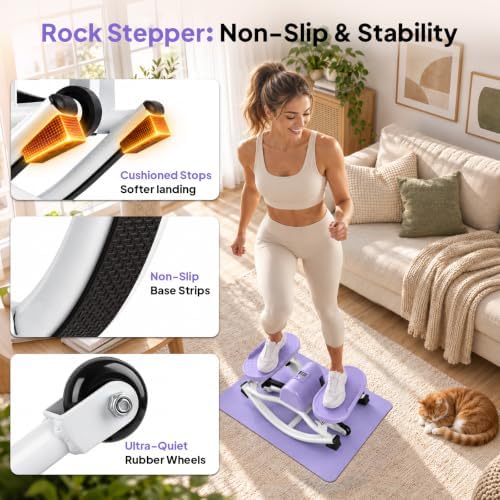 Rock Stepper Side to Side, 300 LBS Capacity, Side Stepper Exercise at Home