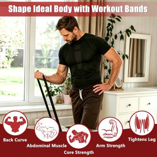 5-Level Resistance Bands for Working Out, Pull Up Assistance Bands