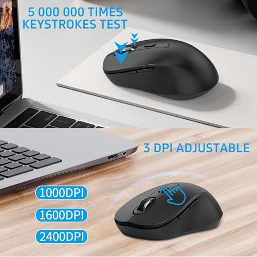 Ultra Thin Ergonomic Silent Wireless Keyboard Mouse Combo Grey