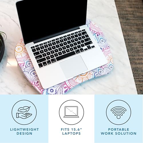 LAPGEAR MyStyle Lap Desk – Mandala, Fits 15.6” Laptops