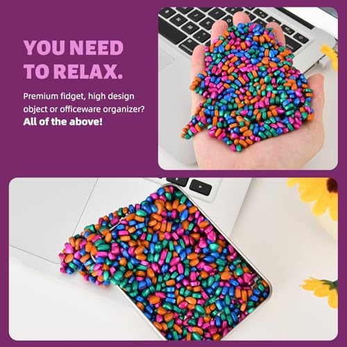 LCVUUK Magnetic Putty Stones,Multicolor More Than 600 Weak Magnetic Smooth Ferrite Pebbles, Magnet Rock Desk Toys and Time-Killer for Adults