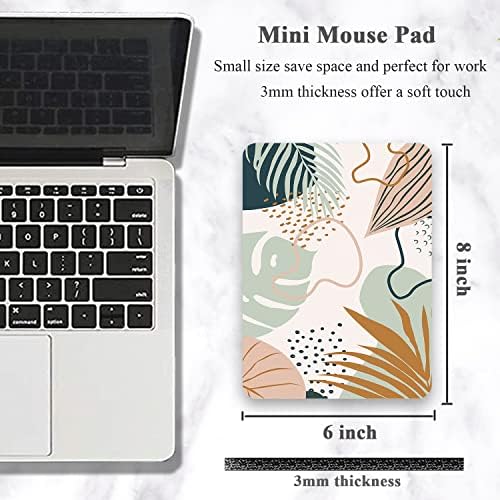 Small Mouse Pad, Mini Mouse Pad 6 x 8 Inch, Thick Rubber Waterproof Mouse Mat, Cute Mousepad for Women Men Kids Wireless Mouse Mini Laptops Keyboard Tray Home Office Travel