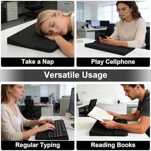 Ergonomic Keyboard Stand with Soft Memory Foam Wrist Rest for Office