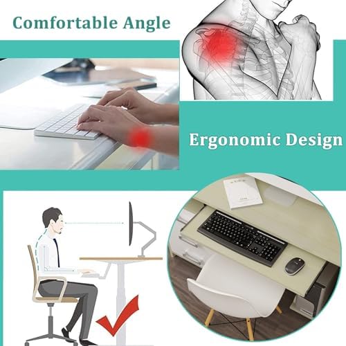 Under Desk Keyboard Tray - Height Adjustable Sliding Computer
