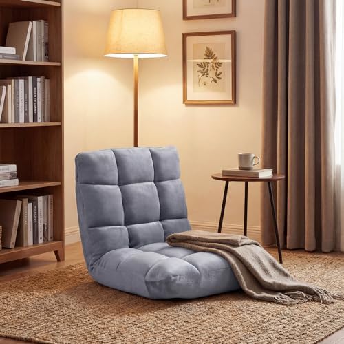 COSTWAY Floor Chair, 14 Positions Adjustable Floor Gaming Chair