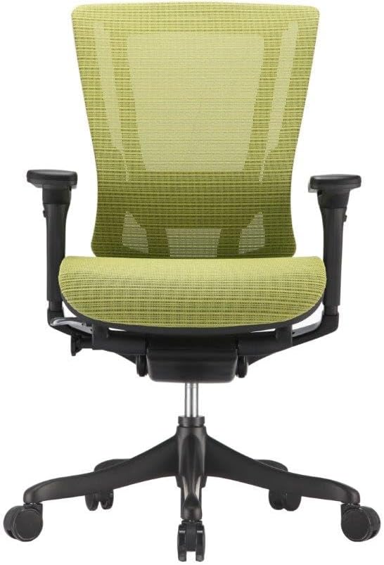 Raynor Nefil Elite Smart Motion Mesh Office Chair - Green - Modern Style - Mesh Back - Adjustable Arm - Ergonomic - Metal Frame - 44" Seat Height, 26" Seat Depth