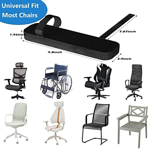 Big Ant Chair Armrest Pads,2 Pack Memory Foam Arm Rest Office Chair Armrest Pads Comfy Gaming Chair Arm Rest Covers for Elbows and Forearms Pressure Relief