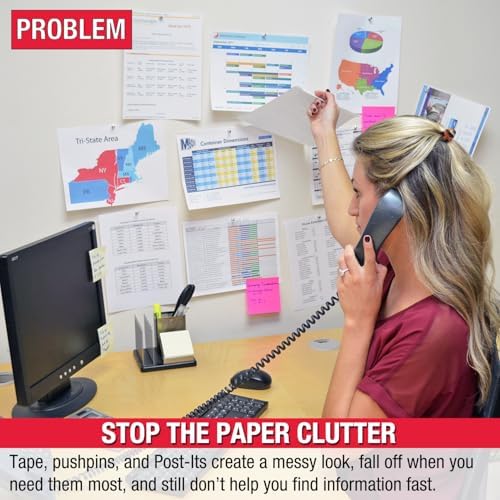 Ultimate Office SWITCHFILE 10-Pocket Reference Display Organizer Color Pkts