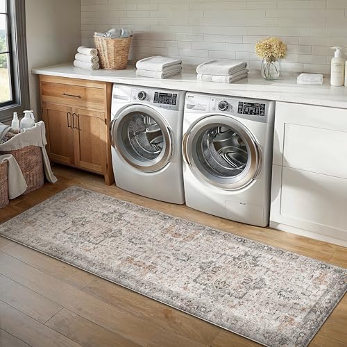 GENIMO Anti Fatigue Kitchen Mats for Floor 23"X71", Runner Rug,GrayTaupe