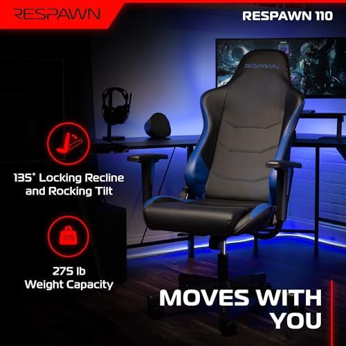 Respawn 110 Gaming Chair, Ergonomic Office Chair with Headrest