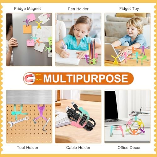 laleay Magnetic Men Fidget Toys, 12PCS People Figures for Kids Adults Gifts