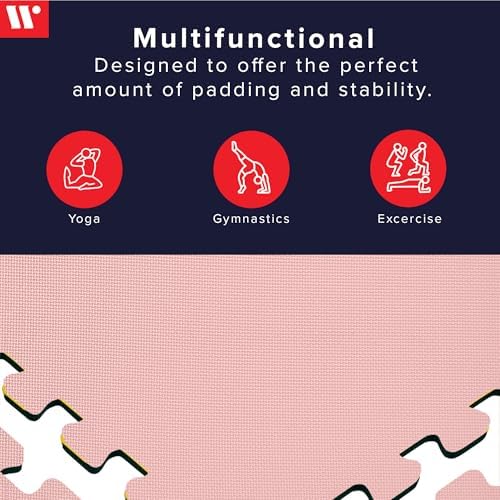 We Sell Mats 3/8" Thick Multipurpose EVA Foam Exercise Floor Mat, Interlocking Tiles, Anti-Fatigue for Home or Gym