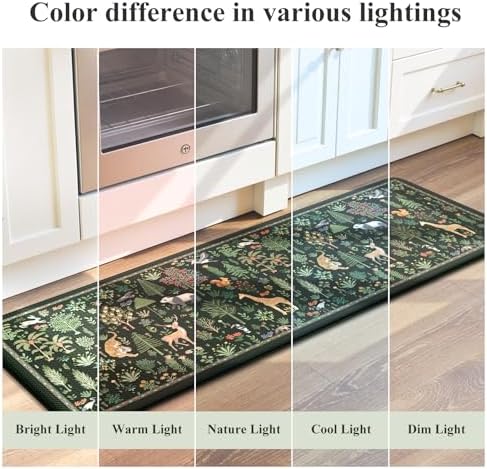 KIMODE Kitchen Mats for Floor Cushioned Anti Fatigue, Kitchen Rug Sets of 2
