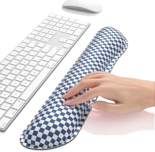 Dapesuom Keyboard Wrist Rest, Memory Foam, Ergonomic, Gaming,Dark Navy