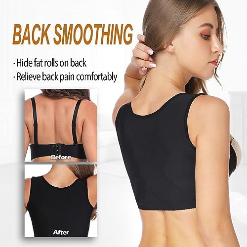MISS MOLY Chest Brace Push up for Woemn Posture Corrector Shapewear Sleeveless Tops Back Shaper Vest