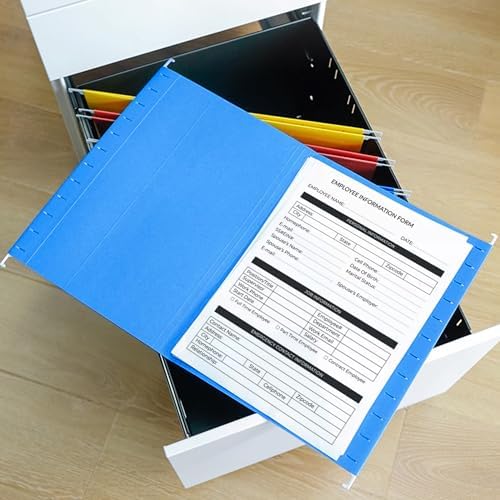 pmybupo 6 Pack Pink Hanging File Folders with Pocket,Letter Size Decorative Colored File Folder Cute Pretty Hanging Folder for Office Home School with 1/5-Cut Adjustable Tabs