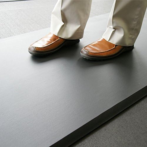 Rubber-Cal "Comfort Cloud" Foam Anti-Fatigue Mats - 5/8" thick x 18" x 24" Black Rubber Mats