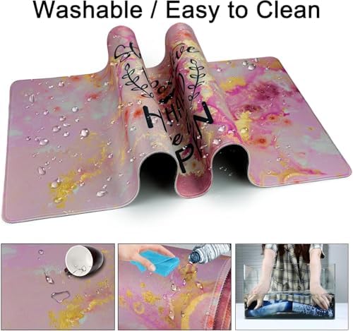 4 in 1 Mouse Pad Set with Wrist Rest for Keyboard,Desk Mat,Coaster-Marble