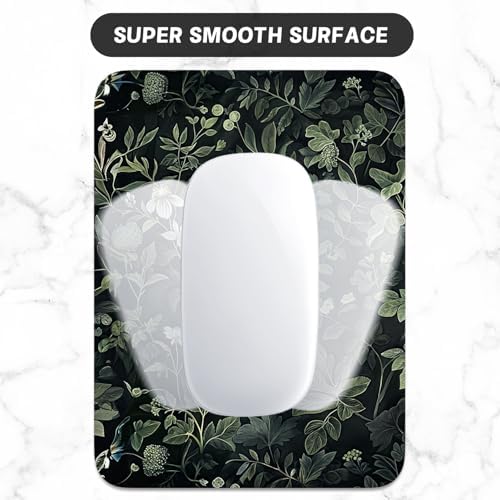Small Mouse Pad, Mini Mouse Pad 6 x 8 Inch, Thick Rubber Waterproof Mouse Mat, Cute Mousepad for Women Men Wireless Mouse Laptops Home Office, Vintage Plants