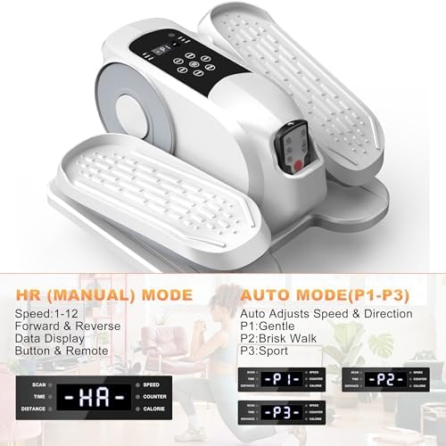 Low Impact Mini Under Desk Elliptical Quiet Electric Leg Exerciser