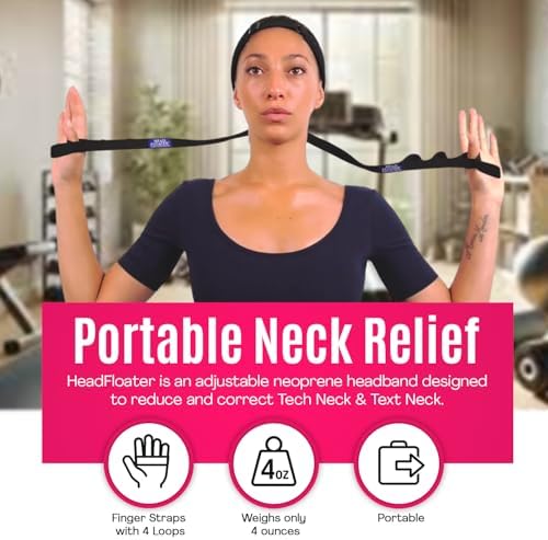 HeadFloater, Neck Stretches To Relieve Tech Neck, traction device designed to alleviate tightness and pain in the neck and shoulders