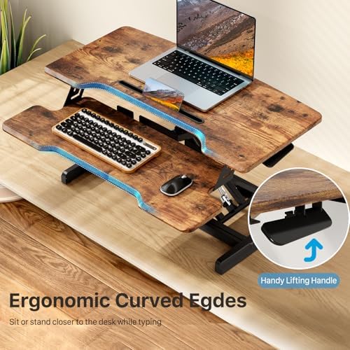 32" Standing Desk Converter, Quick Sit to Stand Desk Riser