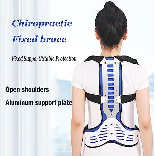 Spinal Orthosis Fixation Brace Back Correction Bracket Adjustable Scoliosis Orthosis Scoliosis Corrector for Men and Women,L,L