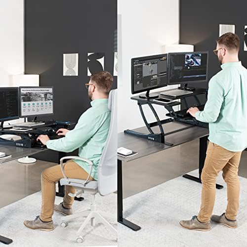 VIVO Black 36 in Electric Desk Converter, DESK-V000VE