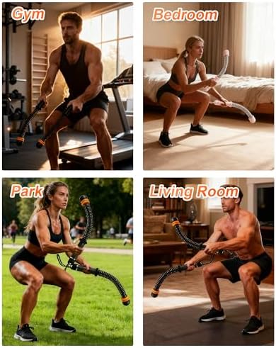 Ropeless Battle Ropes, Adjustable Portable Workout Equipment for Home Gym