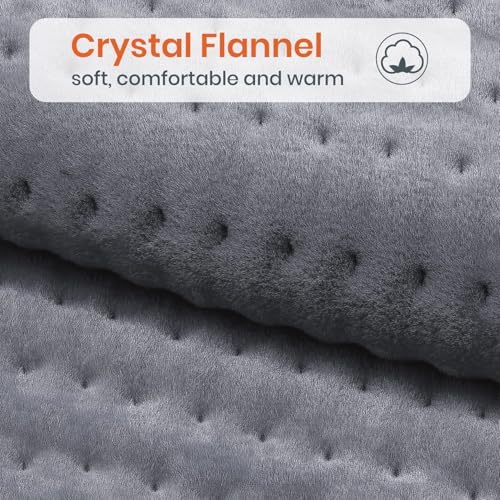 Heating Pad for Back Pain, 17''×33'' Electric Heating Pad with 9 Heat Settings & 4 Timers Auto Shut Off, Extra Large Heating Pad for Period Cramps & Sore Muscles, Machine Washable, Dry & Moist Heat