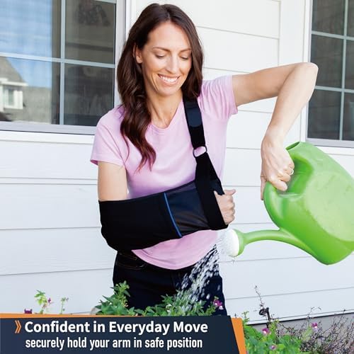 Comforband Arm Sling – Lightweight & Breathable Medical Sling with Adjustable Shoulder Strap for Torn Rotator Cuff, Broken or Fractured Forearm Bones (Junior)