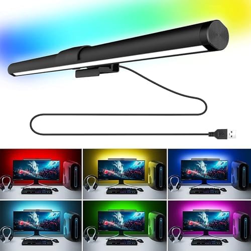 Computer Monitor Lamp 3 Colors Adjustable Lamp Anti-Glare