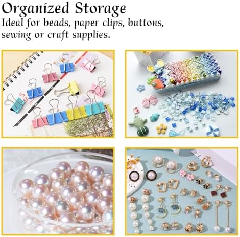 Small Mini Drawer Organizer for Desk, 6 Drawers, 4.7" x 4.7" x 3.8" White