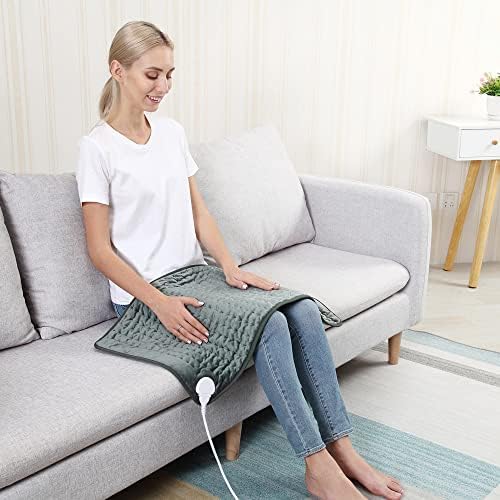 33x17 Inch Electric Heating pad for Back Neck Shoulder Knee Arms Legs- Electric Heat Pads with 6 Heat Settings & Auto Shut Off &Dry/Moist Heat Heating Pad for Birthday Mother Father Gril Men Women