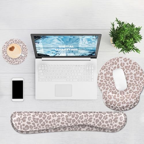 Ergonomic Mouse Pad with Wrist Rest and Keyboard Wrist Rest, Mousepad