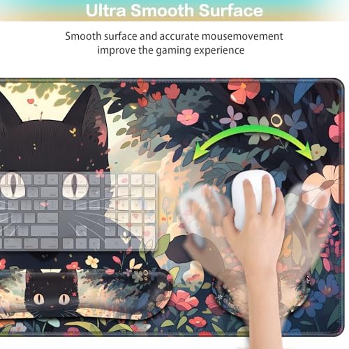 4-in-1 Mouse Pad Anime, Mouse Pad with Wrist Rest,