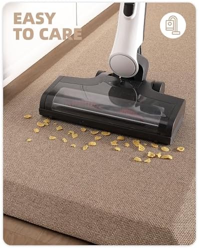 Color&Geometry Anti Fatigue Cushion Mat for Home Office Comfort Standing 48"x20", 0.9 Inch Thick, Non-Slip Padded Ergonomic Floor Mat for Standing Desk, Kitchen Sink and Laundry, Khaki