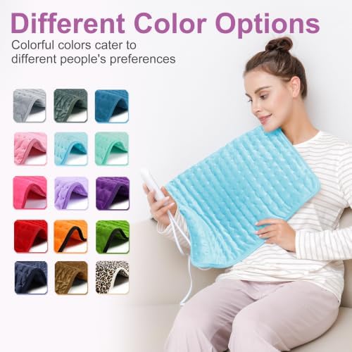 Heating Pad,Electric Heating Pads,Heating Pad for Back,LightBlue,24x20 Inch