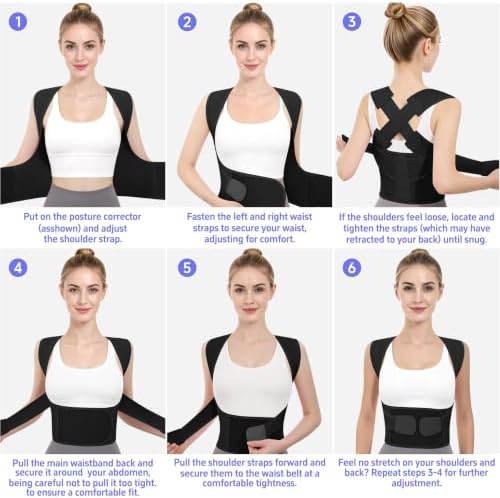Posture Corrector for Women Men Back Brace Support Straightener Scoliosis