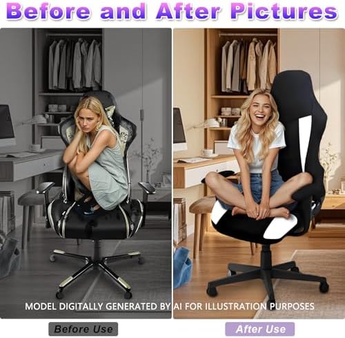 Gaming Chair Covers Only,Stretchable Fit Thick Breathable Mesh