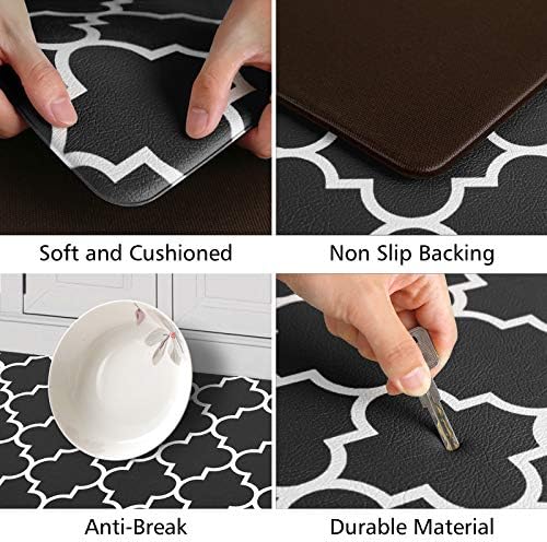 KMAT Kitchen Mat Set of 2,Cushioned Anti-Fatigue Kitchen Mats for Floor