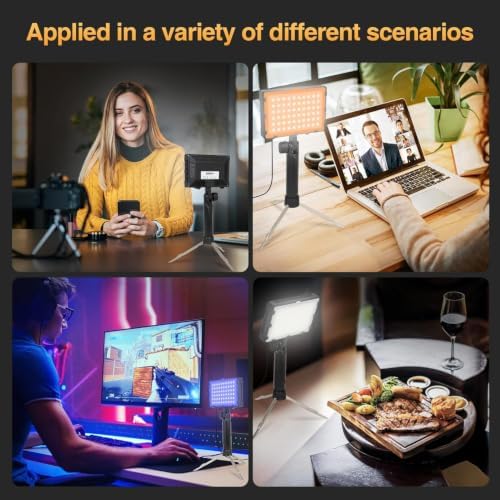 EMART 60 LED Portable Product Photography Light for Tabletop Photo,2-Pack