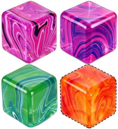 BlockPro 2.2" 1PCS Stress Cube Sensory Fidget Toy, Stress & Anxiety Relief Cube Sugar Squeeze Ball for Adults, Slow Rising Squishy Office Desk Toy, Ideal Gift for Party Favors (Orange)