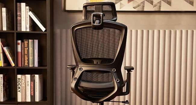 ELABEST Office Chair ELAMAX 1096E Headrest in Black,Adjustable Nylon Headrest Replacement,Not Regular