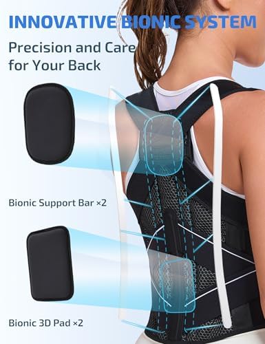 Posture Corrector, Bionic System Back Brace, Dual 3D Pads
